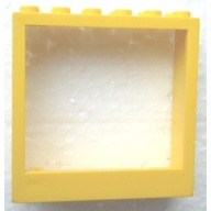 Lego rám okna 2x6x5, žlutá (x610 YELLOW)